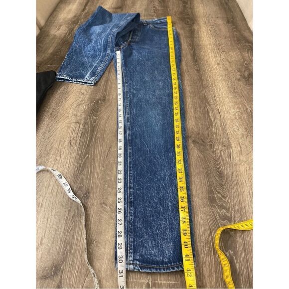 Levi's 70s vtg 17501 501 stone wash high waisted button fly tapered leg jeans - Picture 6 of 9